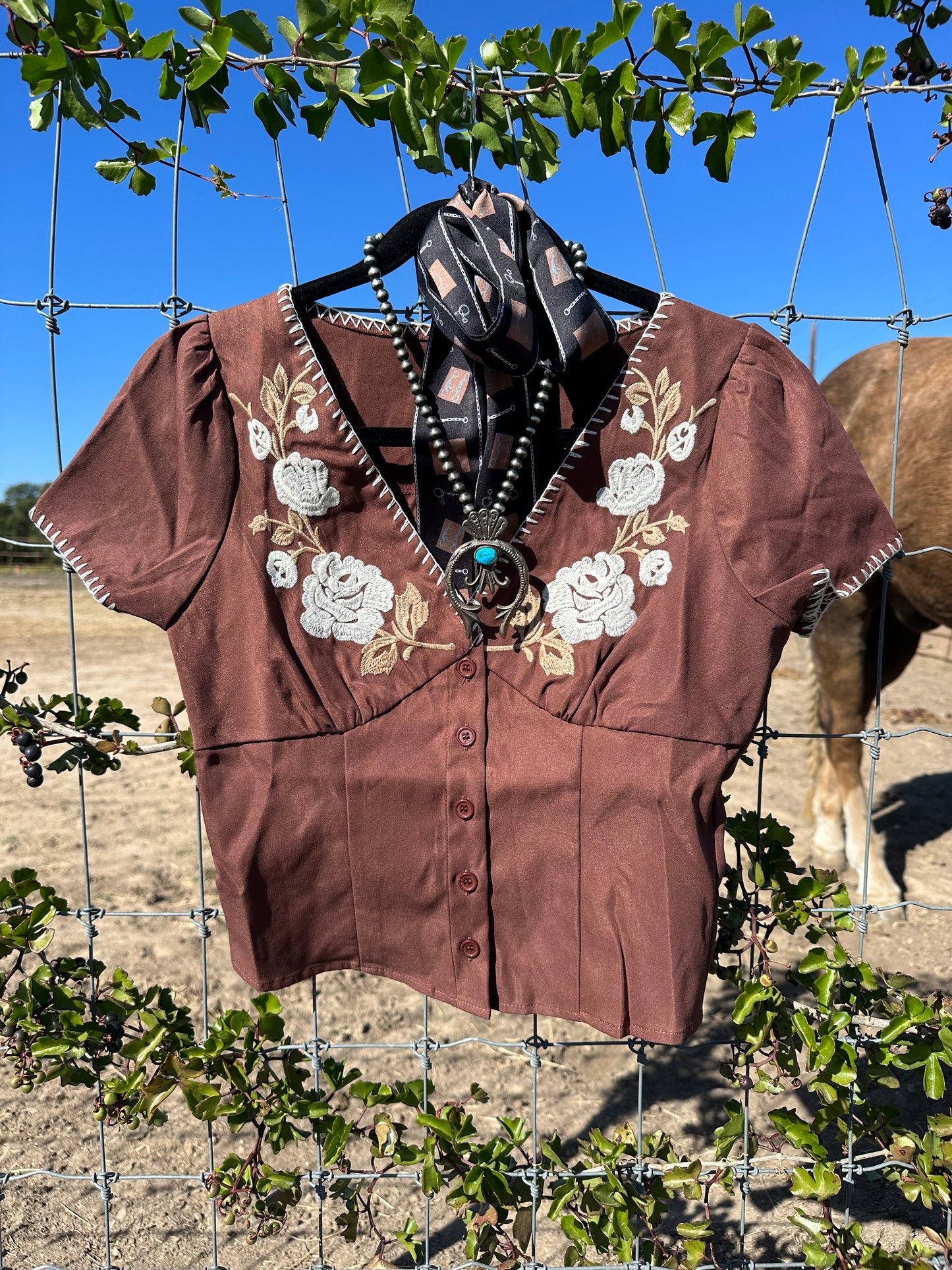 The Sangria Blouse- Coco