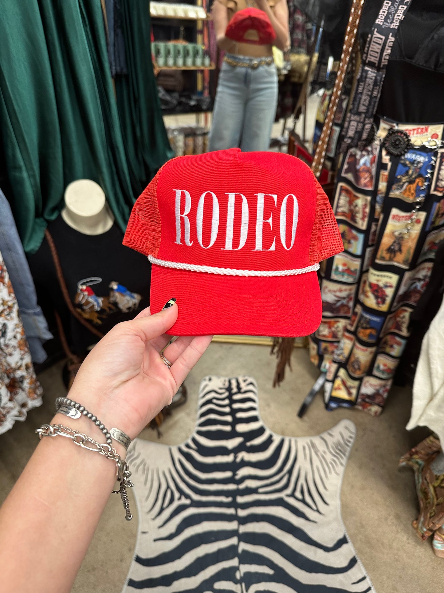 Rodeo Trucker Cap- Red