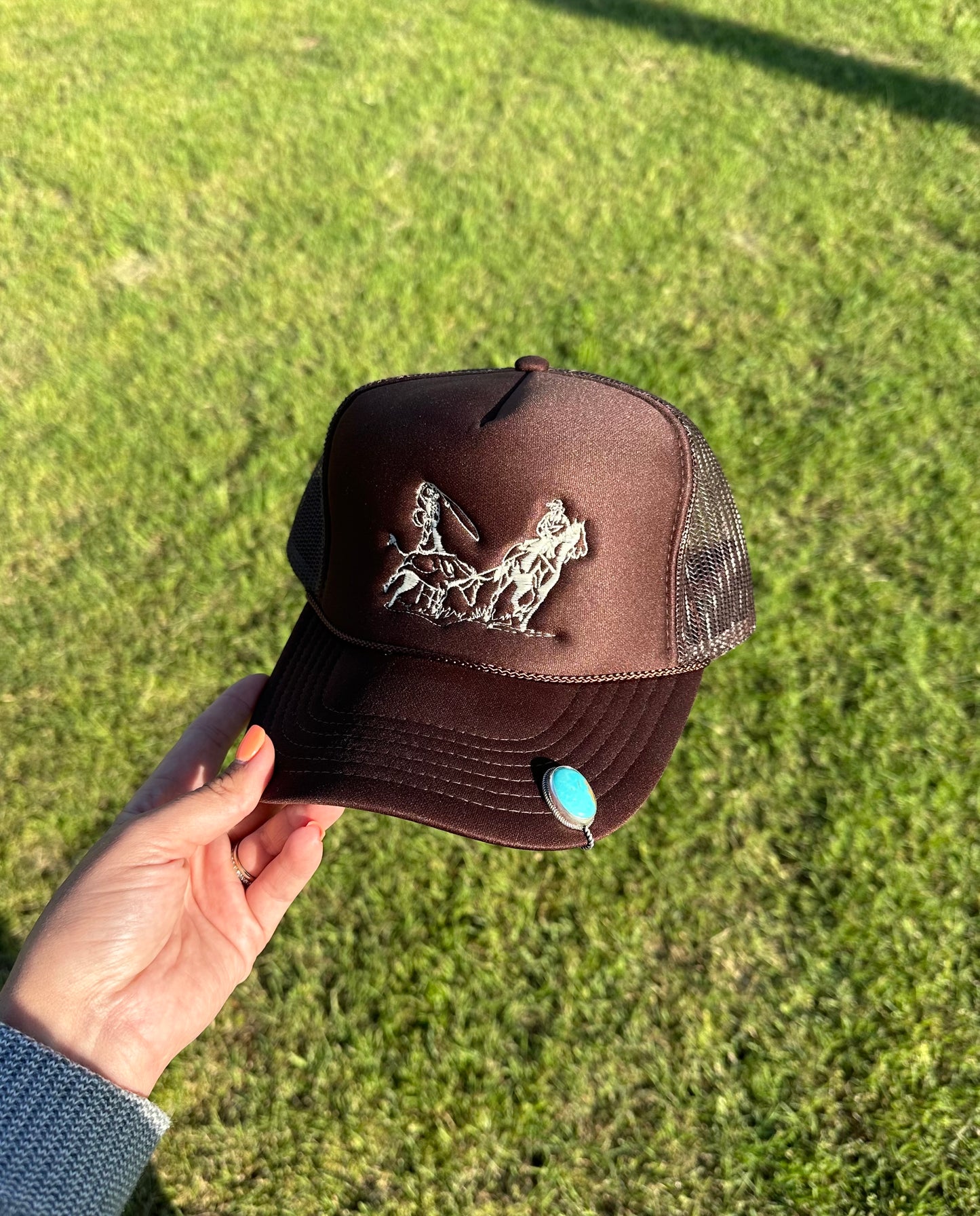 Turquoise Hat Clip