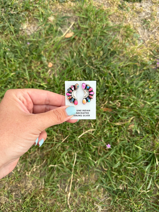 Pink Dhalia Half Clusters