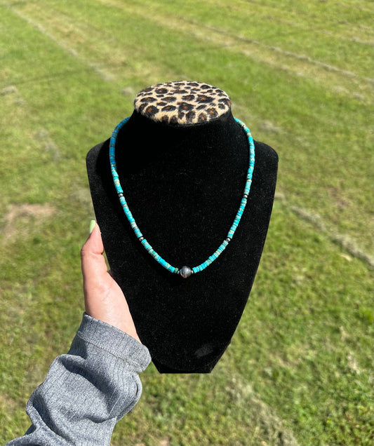 Heishi Pearl Necklace