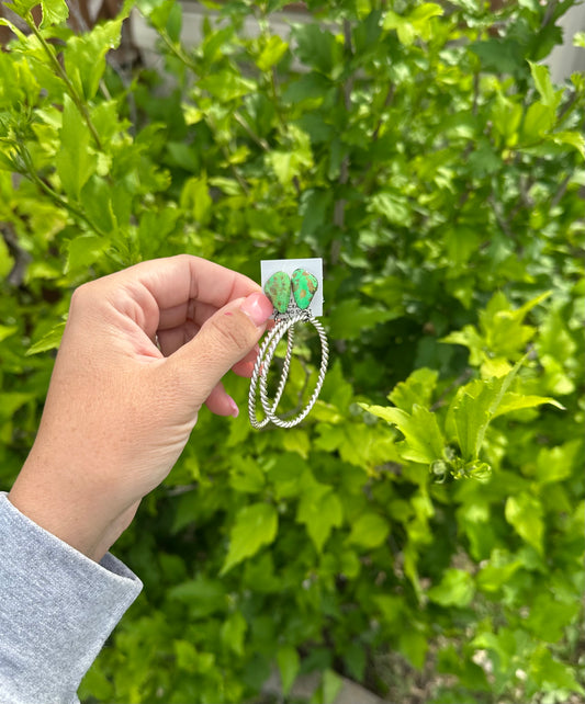 Green Statement Hoops