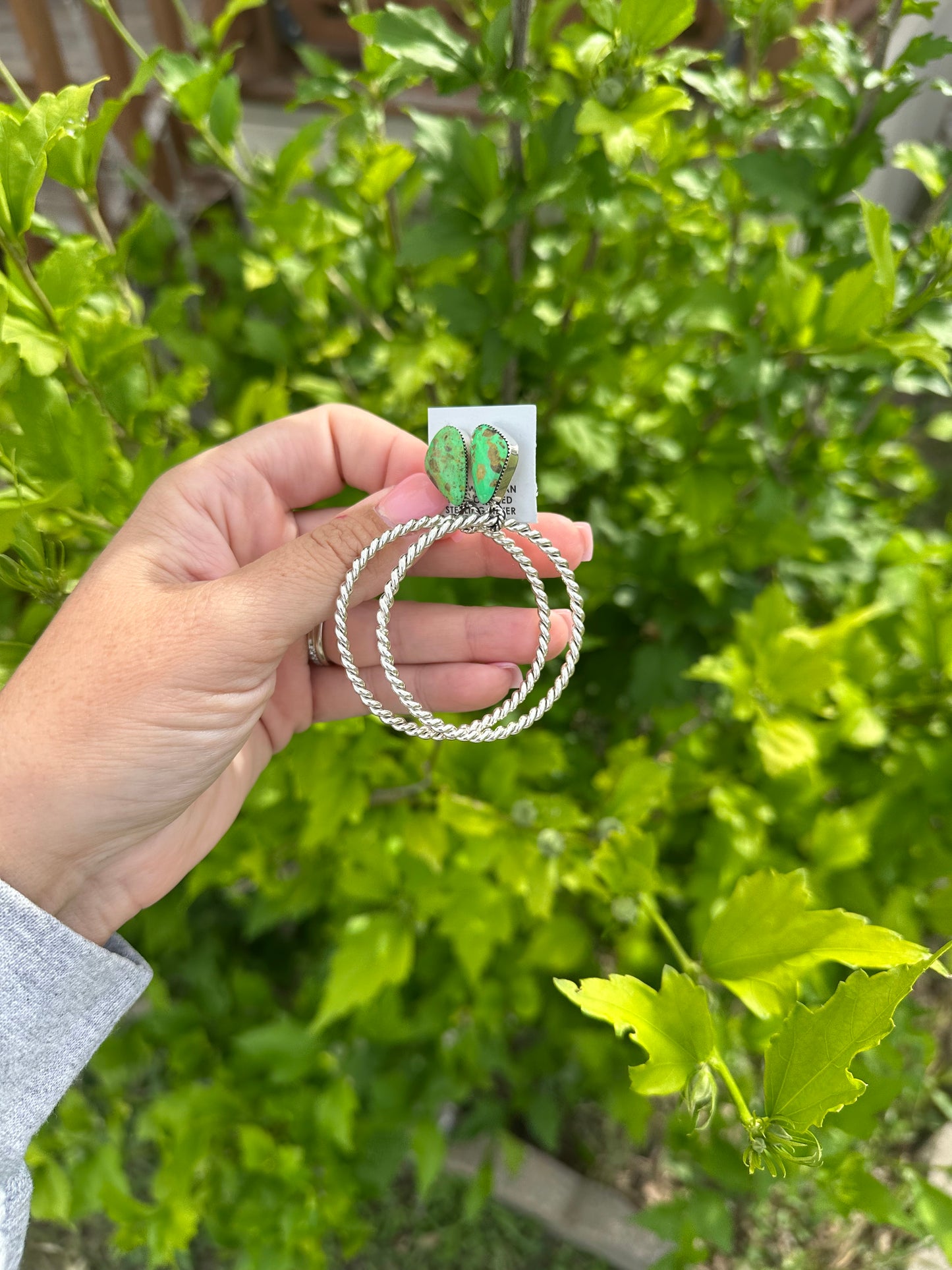 Green Statement Hoops
