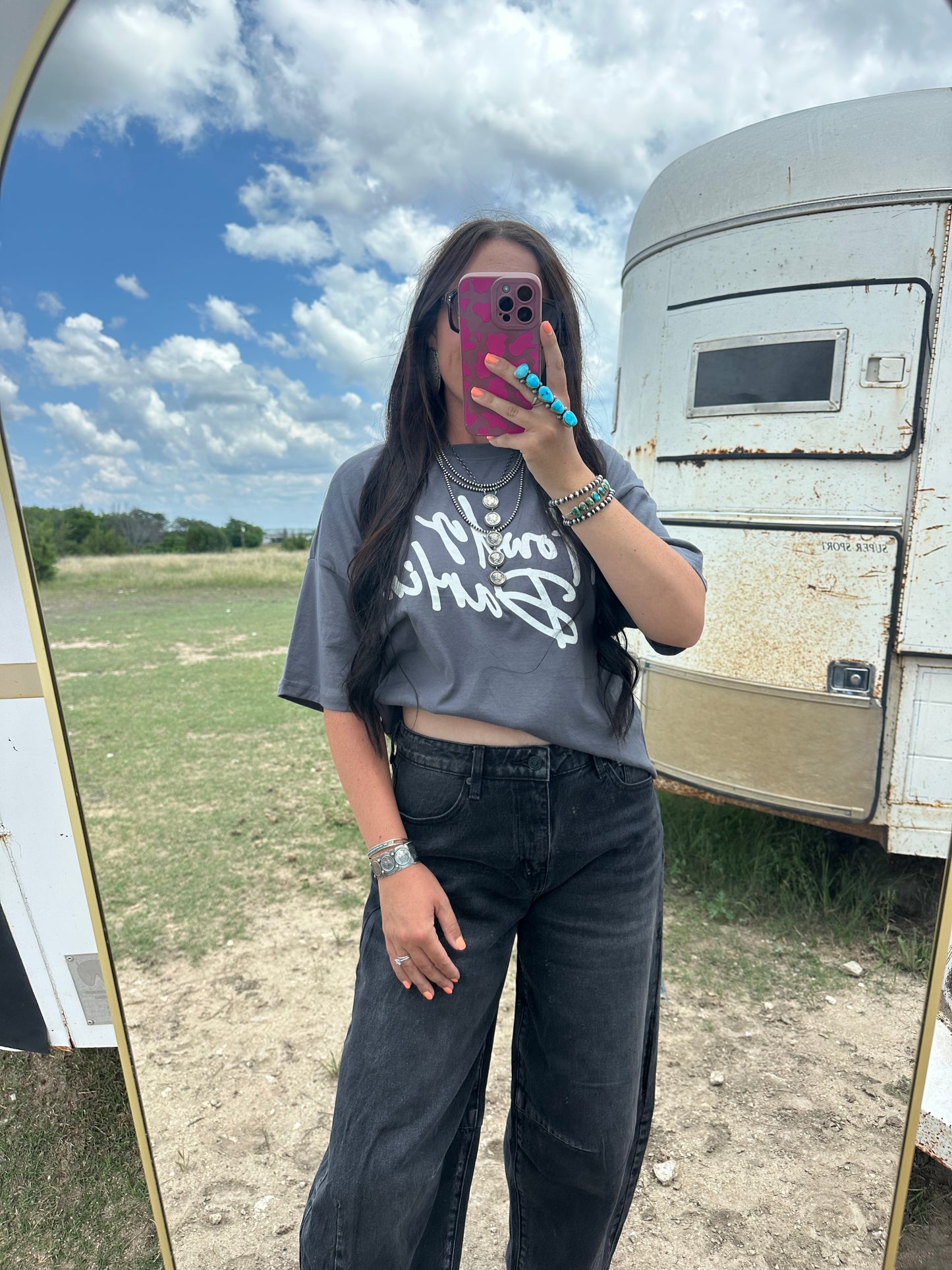 Howdy Darlin Crop Box Tee