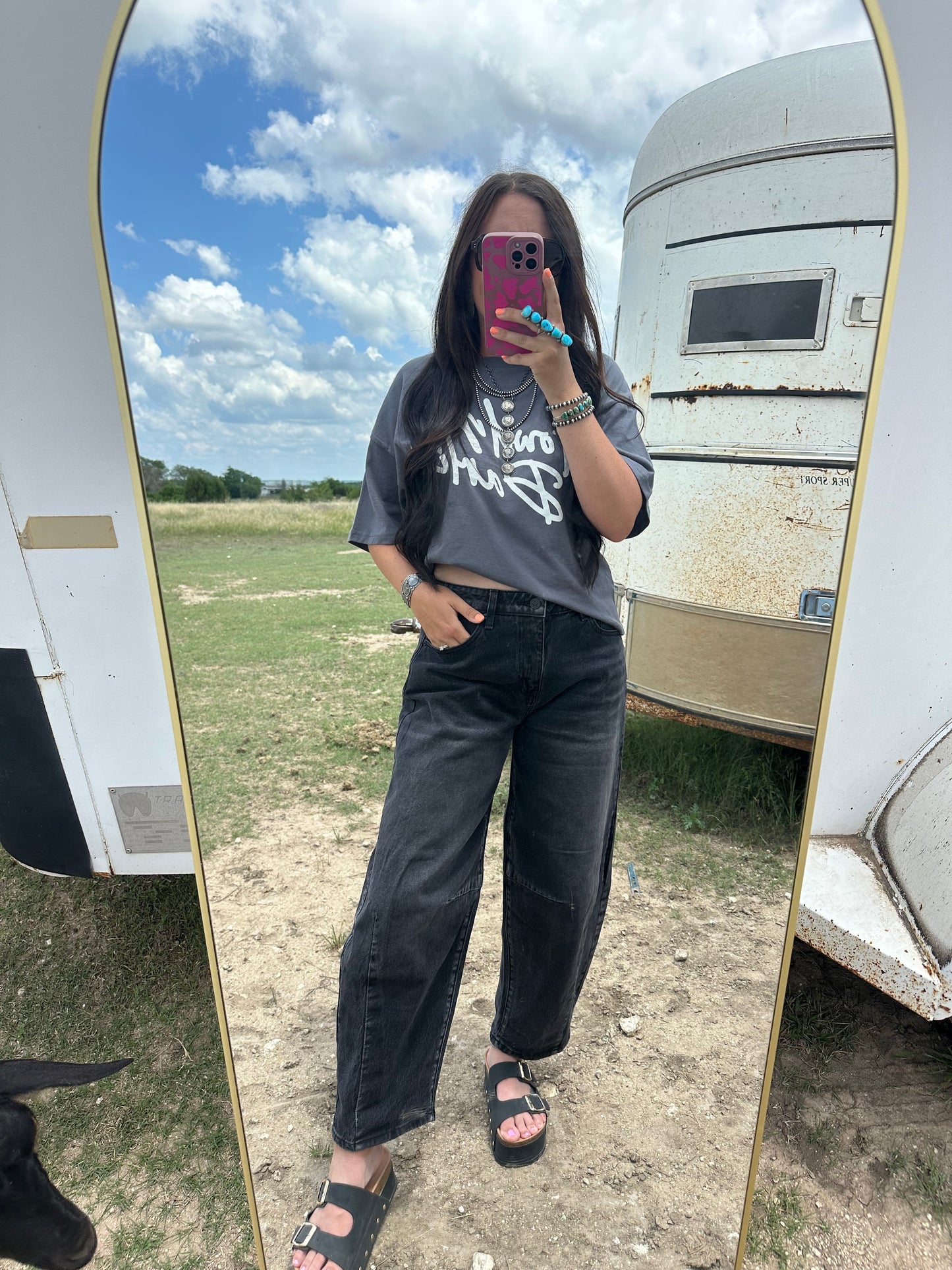 Howdy Darlin Crop Box Tee