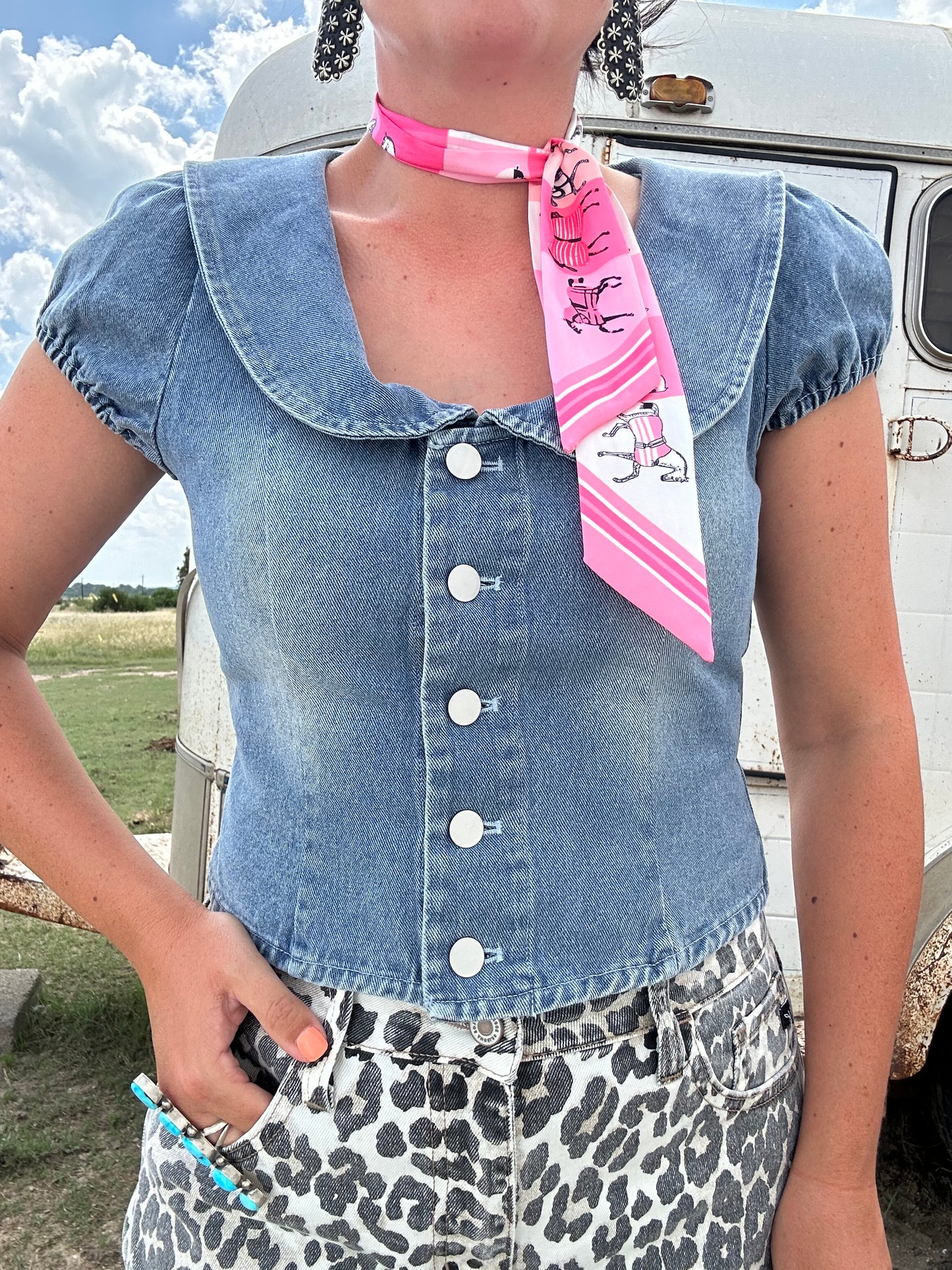 Dolly Denim Top