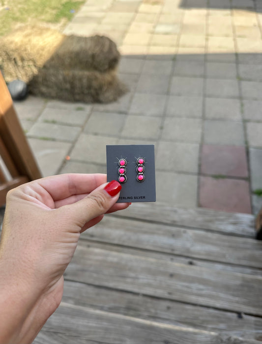Post Pink Opal Ears