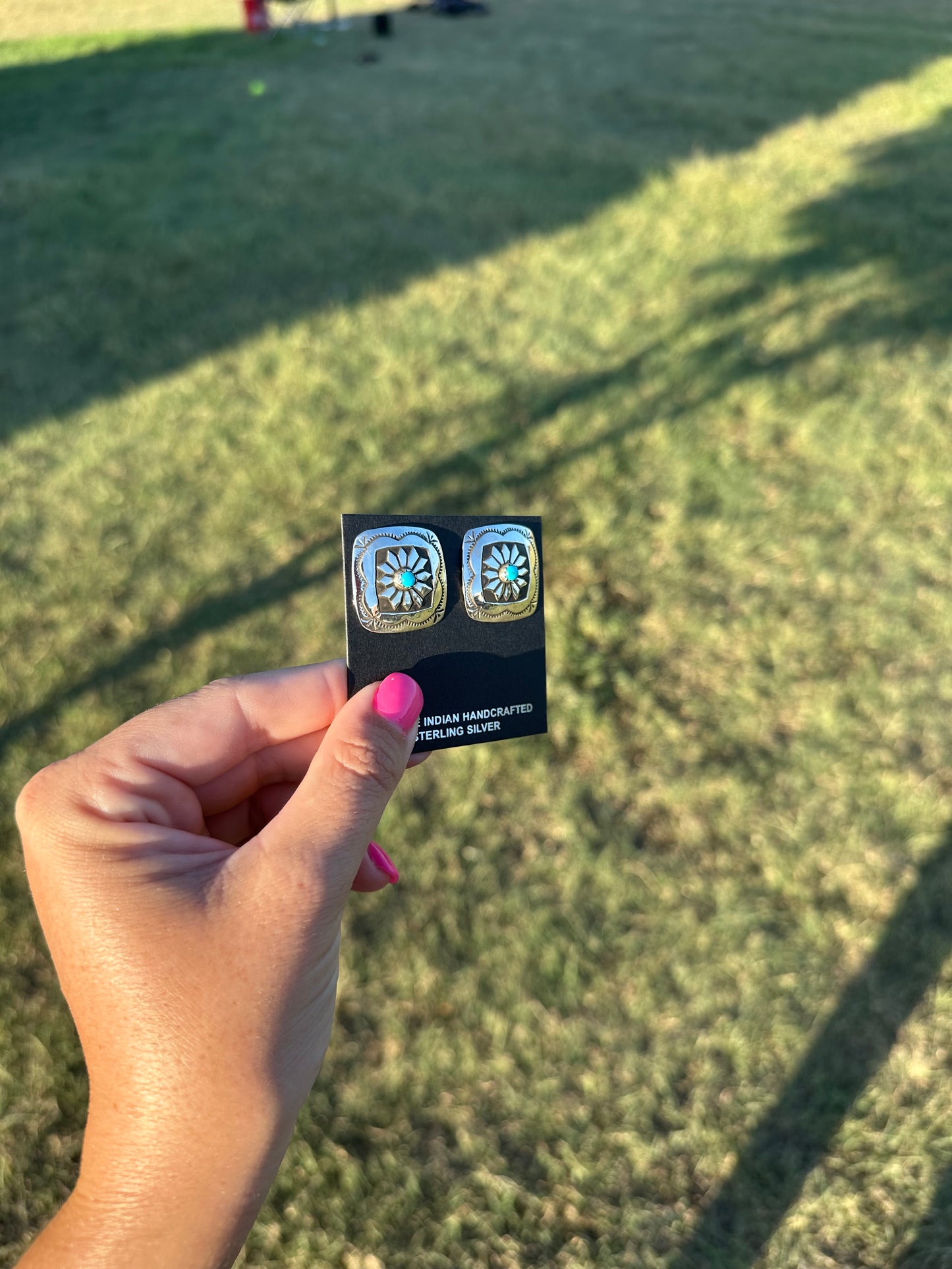 Stamped Square Conchos