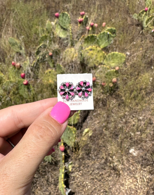 Pink Opal Studs