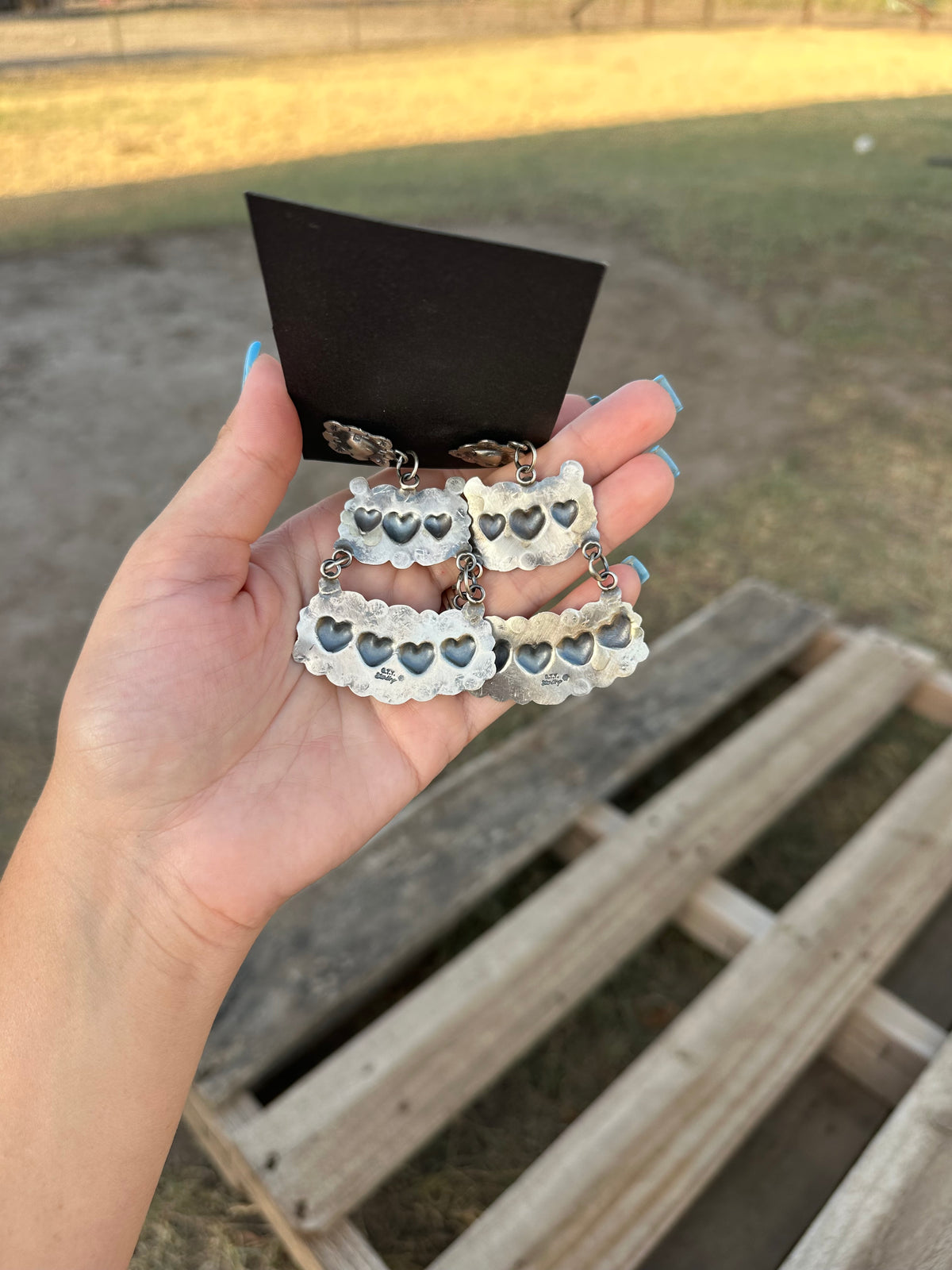 Tim Yazzie Chandelier Earrings