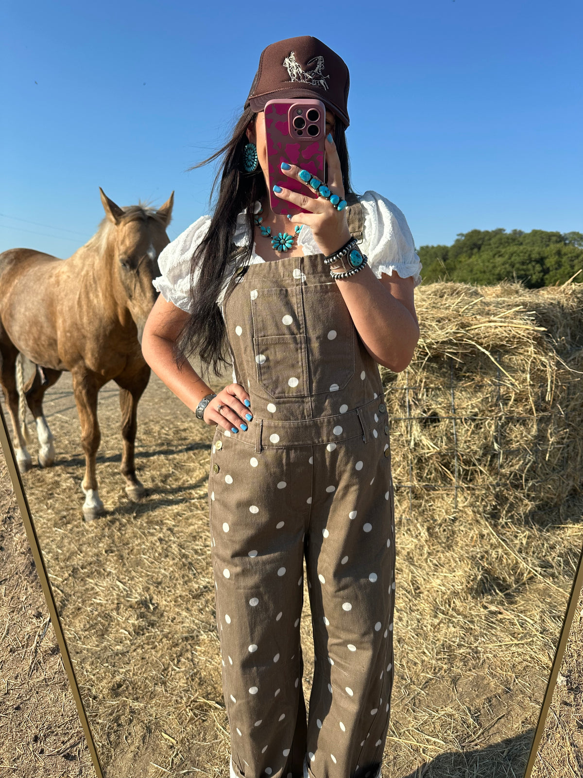 Penny Polka Dot Overalls