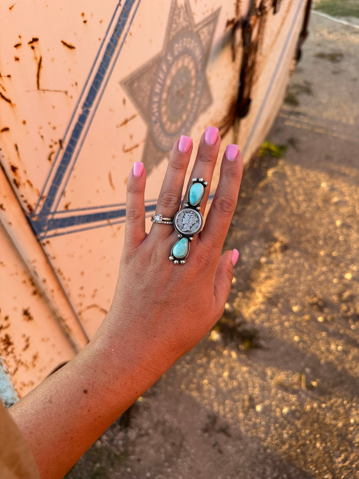 Liberty Coin Adjustable Ring