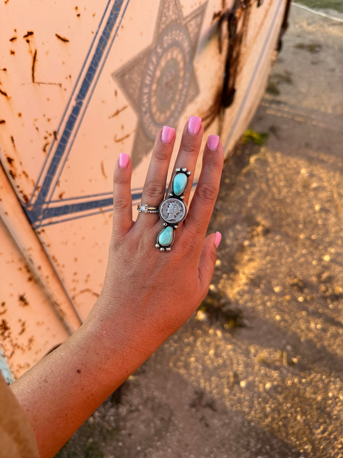 Liberty Coin Adjustable Ring