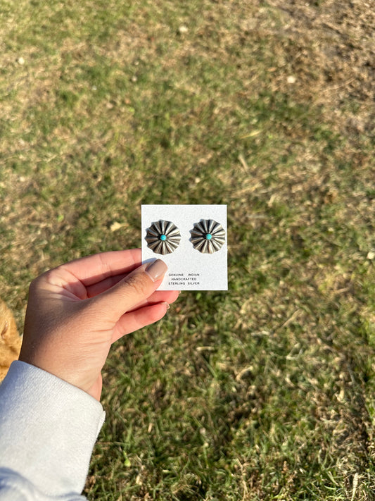 Roswell Studs with Turquoise