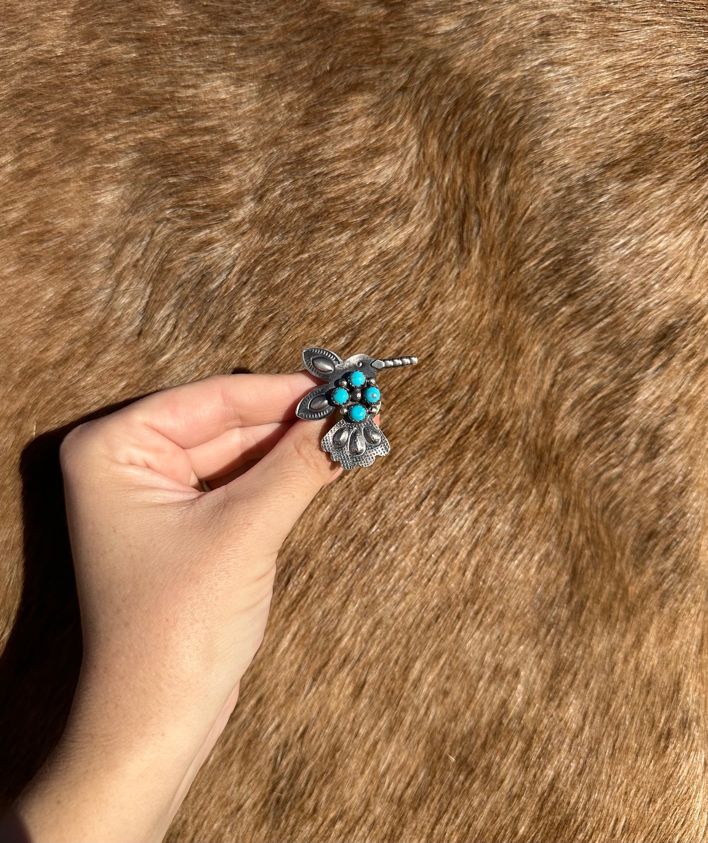 Adjustable Hummingbird Ring
