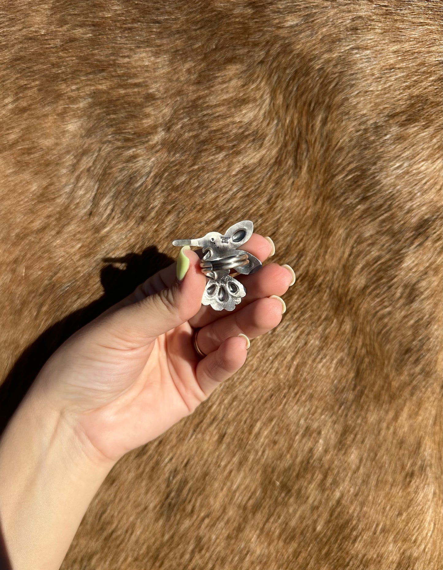 Adjustable Hummingbird Ring