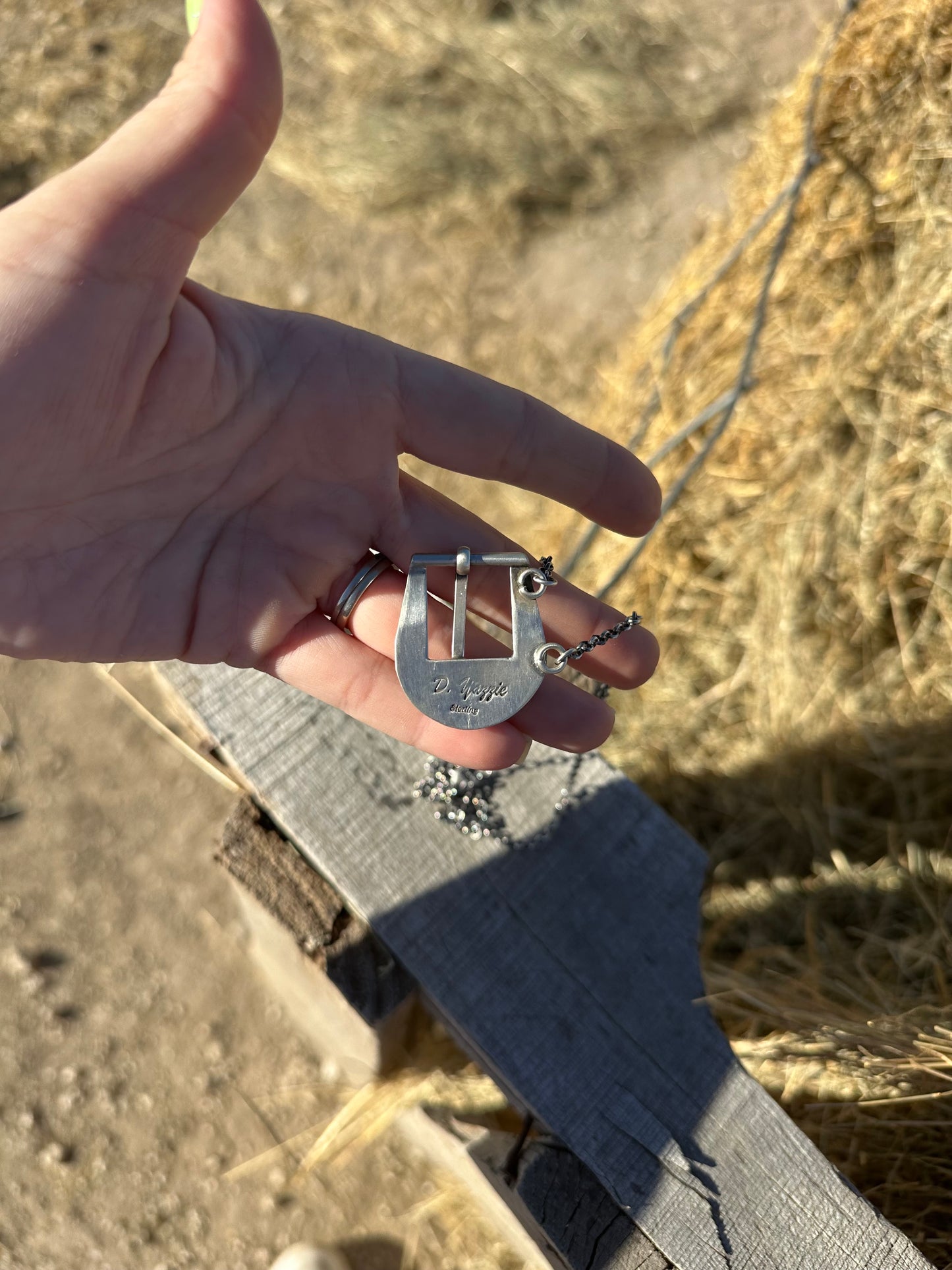 Golden Hills Belt Buckle Necklace