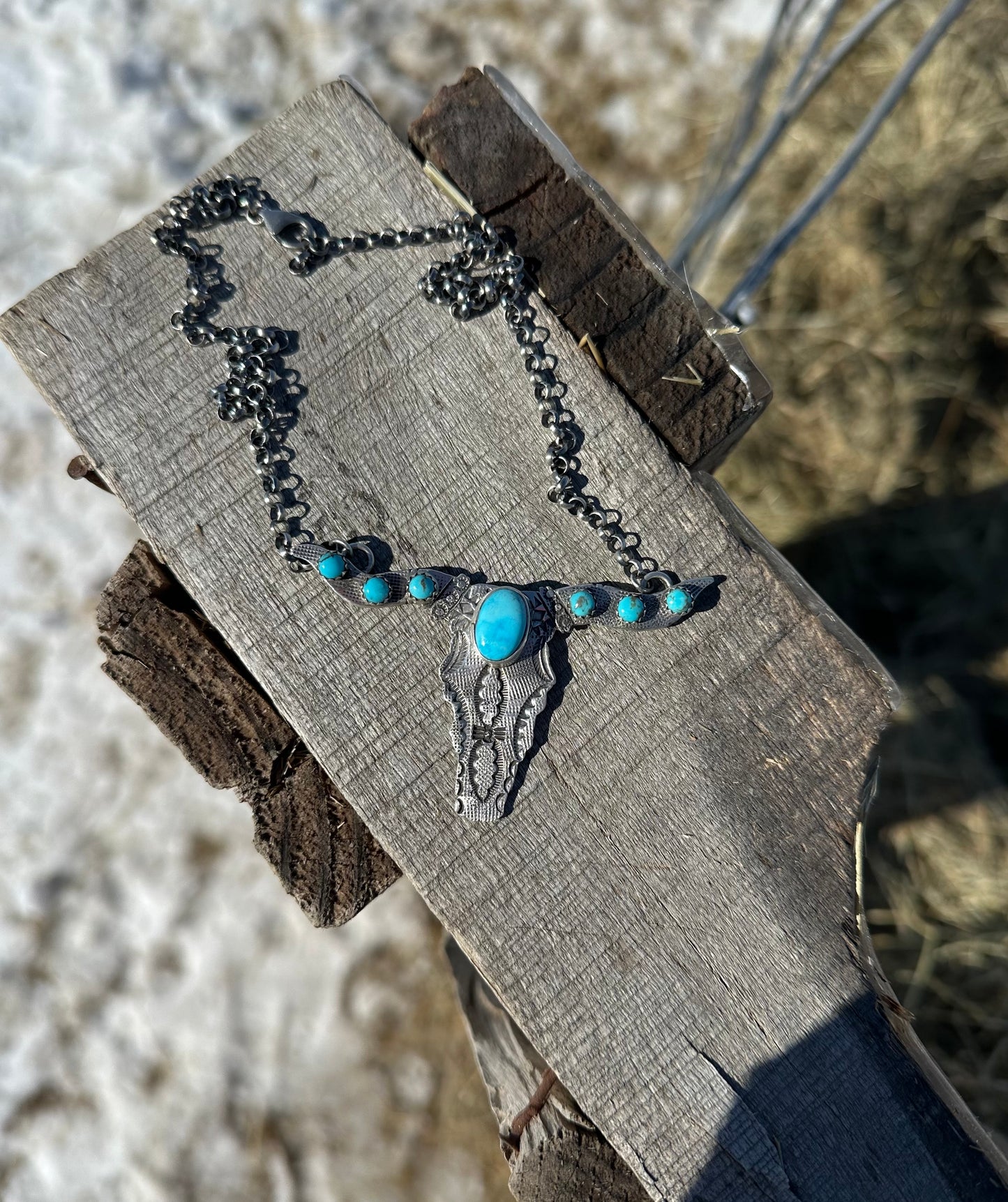 Kingman Longhorn Necklace