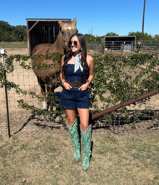 The Denim Romper
