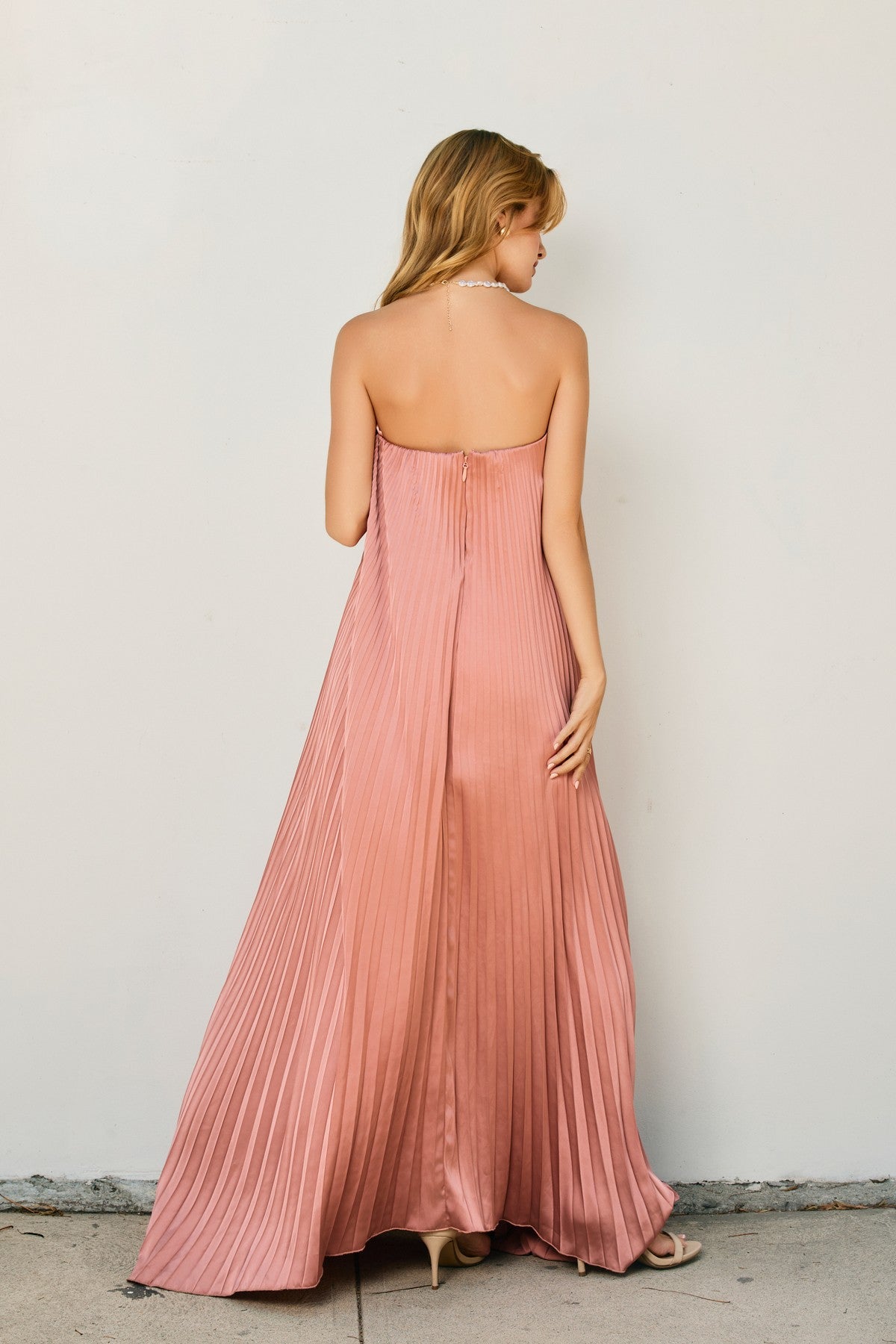 Moonglade Pleated Maxi Dress