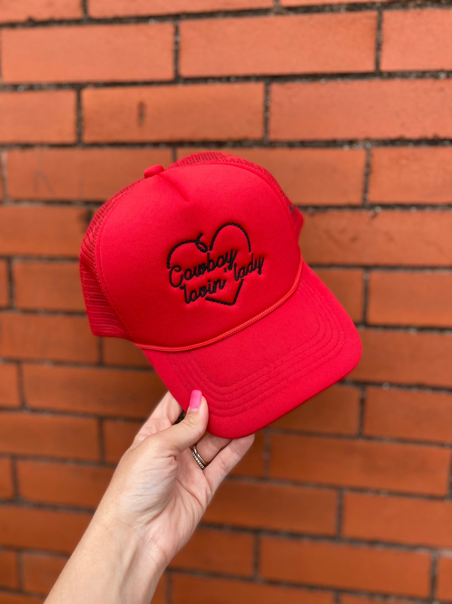 Cowboy Lovin Lady Trucker Hat