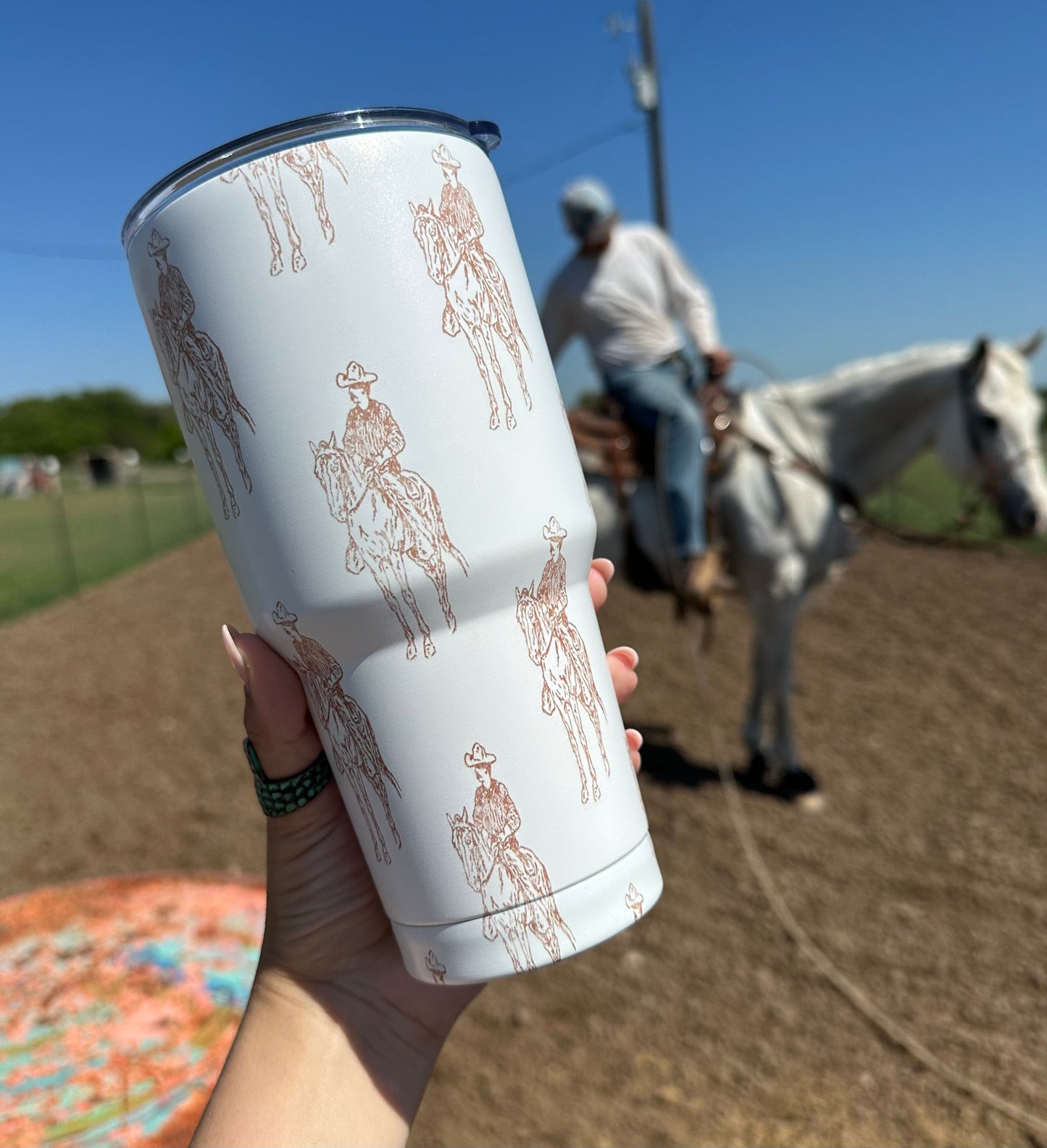 Vintage Cowboy Tumbler