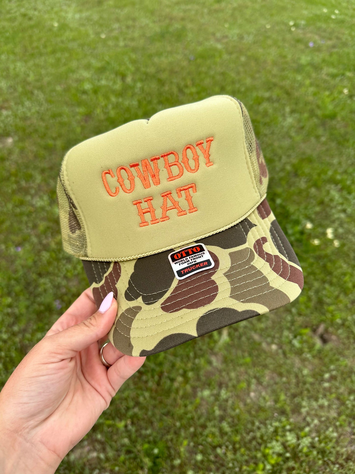 Cowboy Hat Trucker Cap