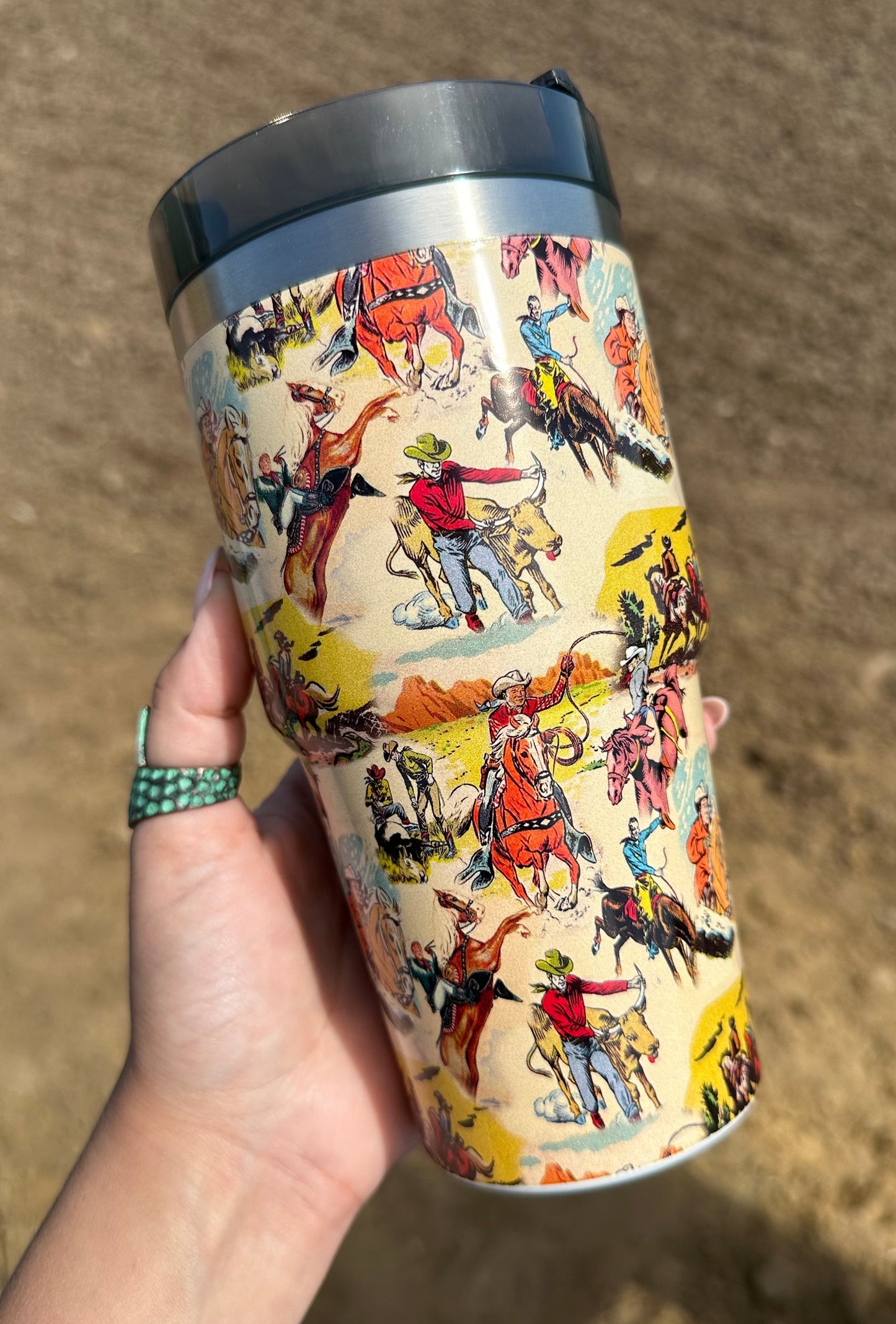 Bucking Cowboy Tumbler