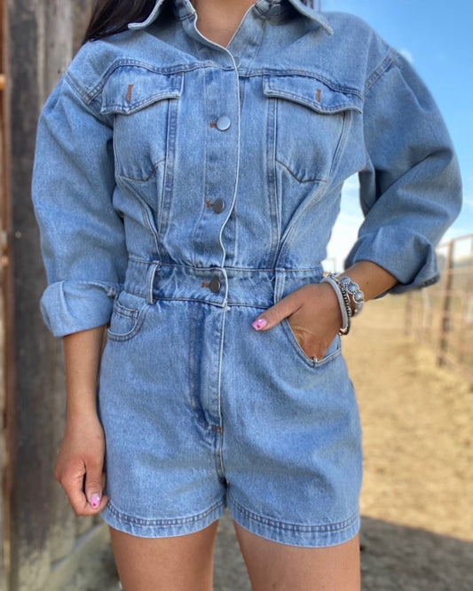 The Yaya Jumpsuit in Denim