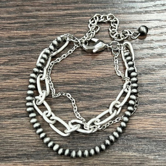 3 Strand Chain Bracelet