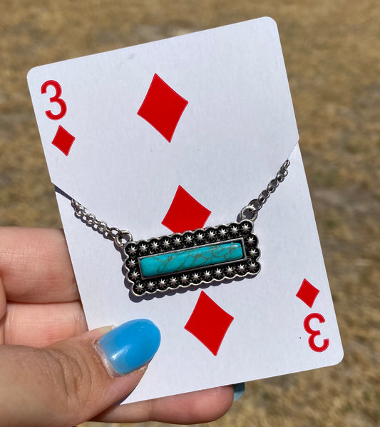 Turquoise Slab Necklace