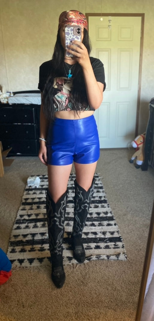 The Midnight Pleather Shorts